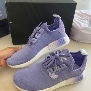 Adidas purple NMD R1 sneakers